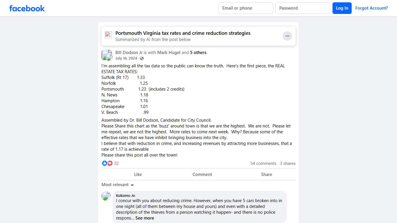 Voices of Portsmouth, VA I'm assembling all the tax data so the public can know the truth Facebook